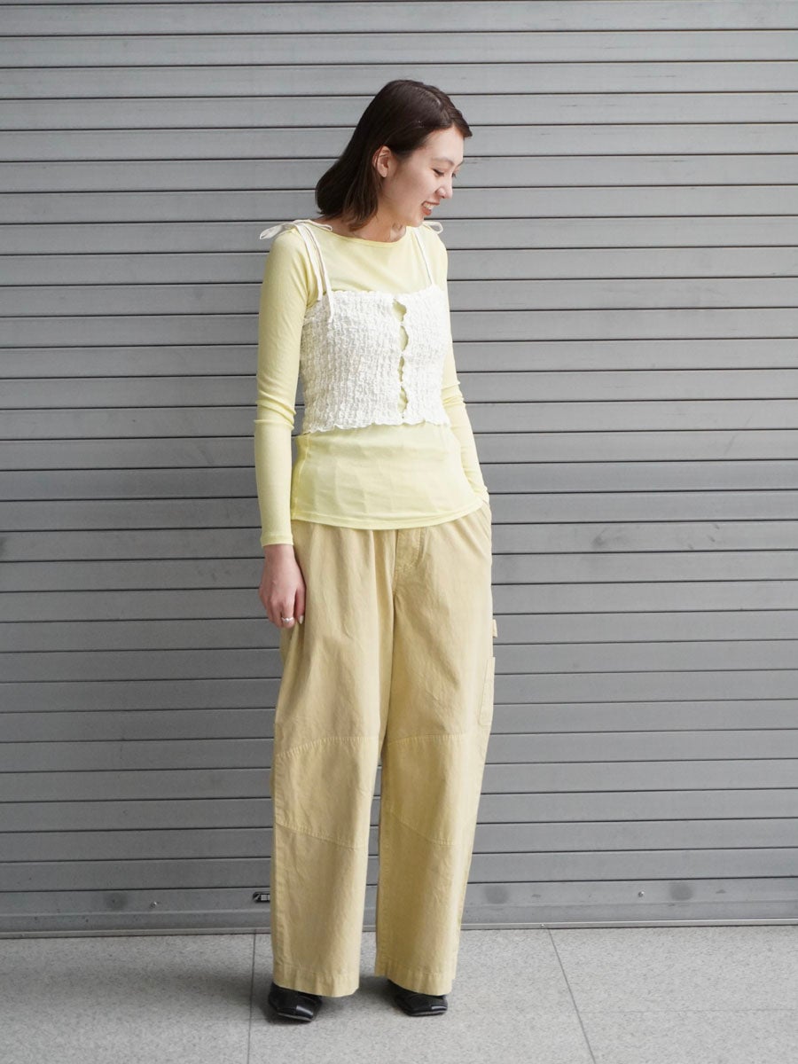 Shrink Lace Frill Camisole[IVORY] | 1LDK (ワンエルディーケー) 公式