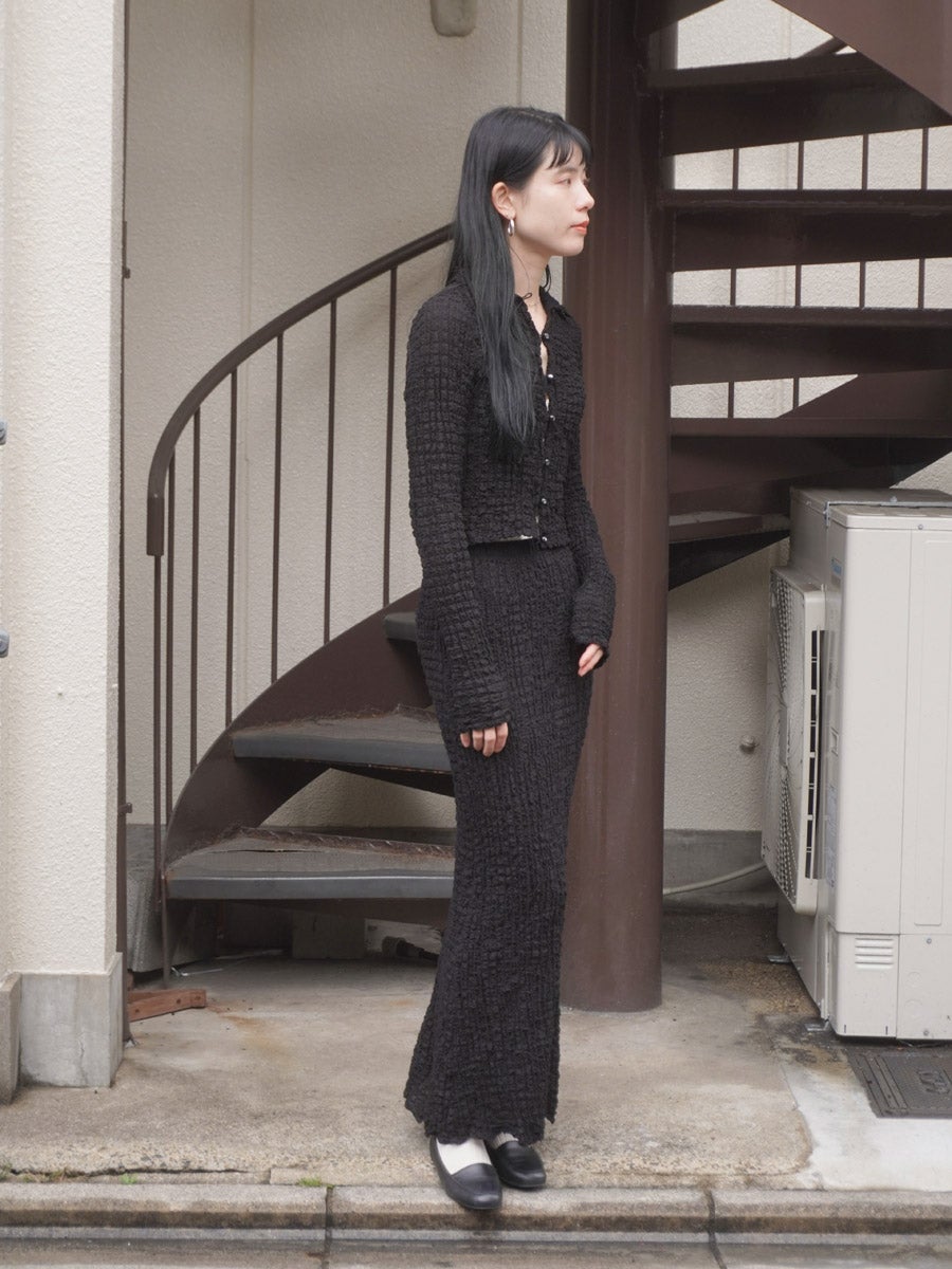 スカート Shrink Lace Frill Skirt BLACK Shrink Lace Frill Skirt[BLACK] | 1LDK (ワンエルディーケー) 公式サイト