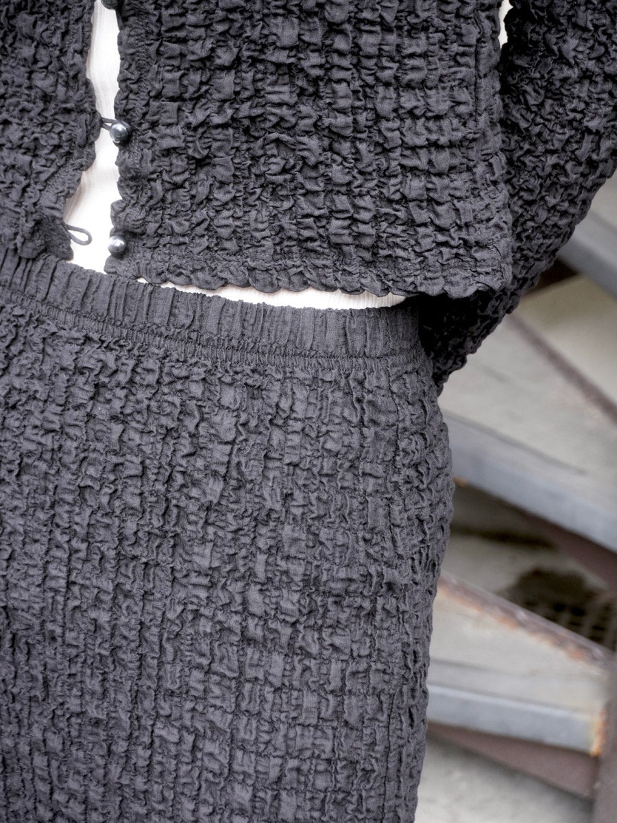 Shrink Lace Frill Skirt[BLACK] | 1LDK (ワンエルディーケー) 公式サイト