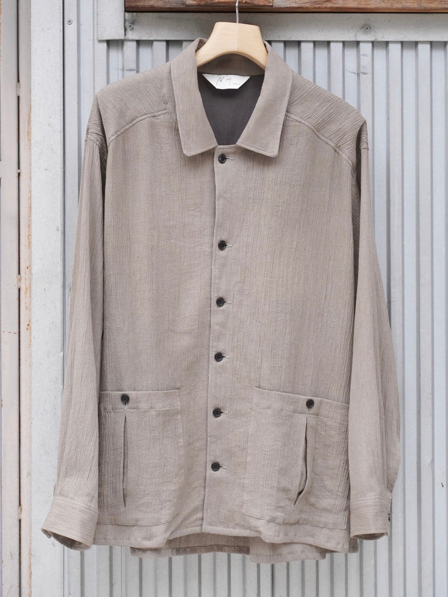 CREPE SHIRT JACKET[GREIGE] | 1LDK (ワンエルディーケー) 公式サイト