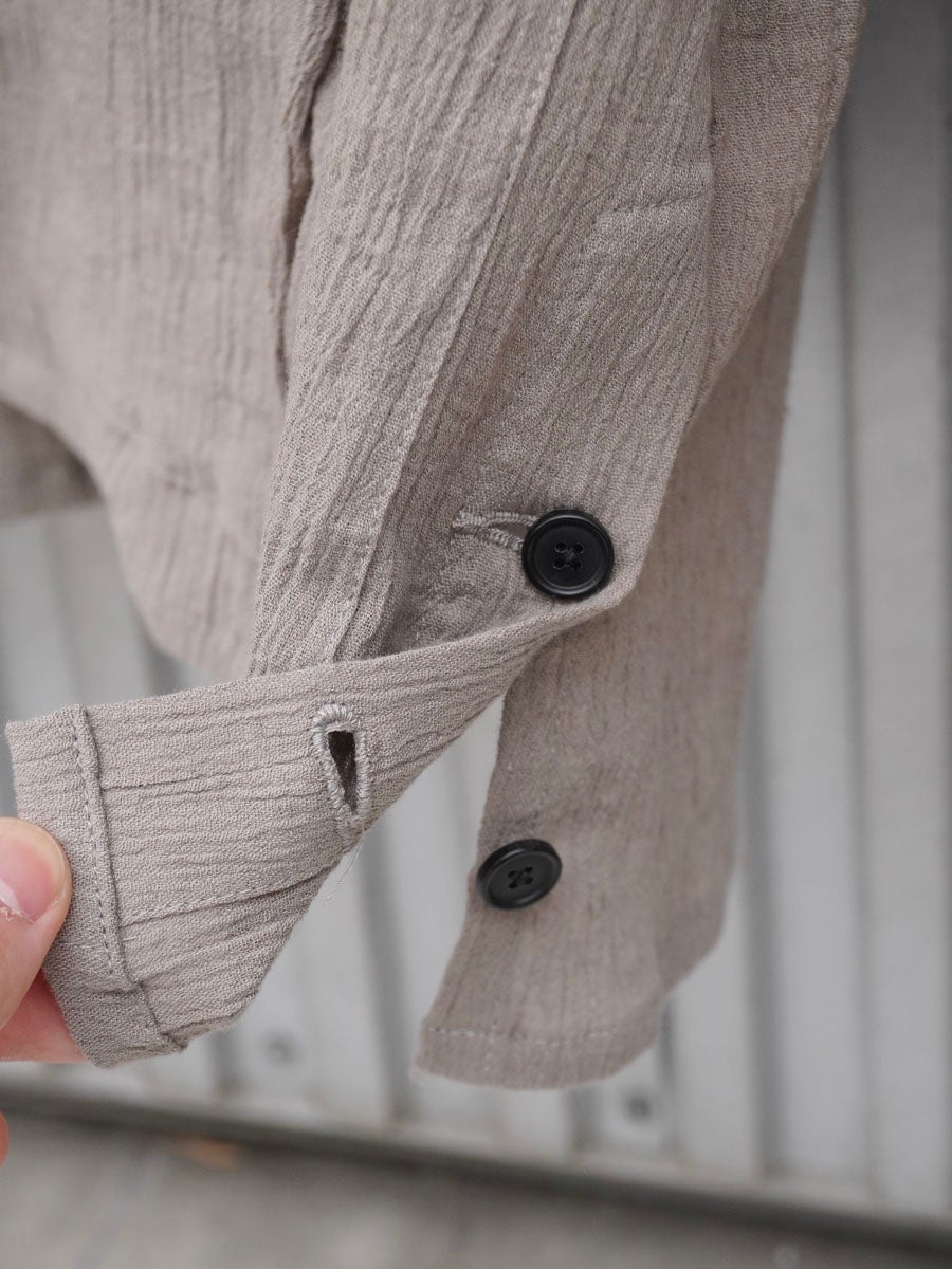 CREPE SHIRT JACKET[GREIGE] | 1LDK (ワンエルディーケー) 公式サイト