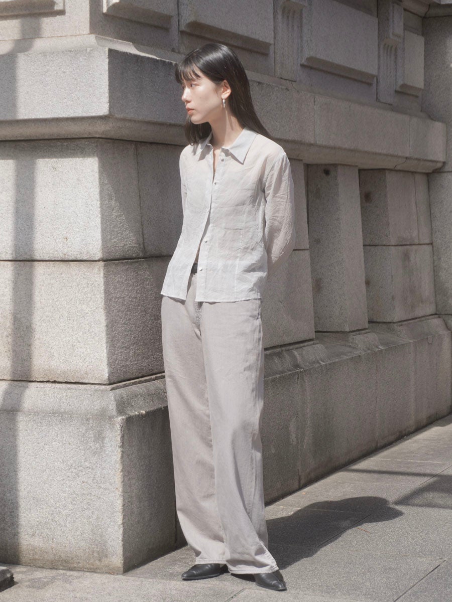Cotton Lawn Sheer Shirt[L-GRAY] | 1LDK (ワンエルディーケー) 公式サイト
