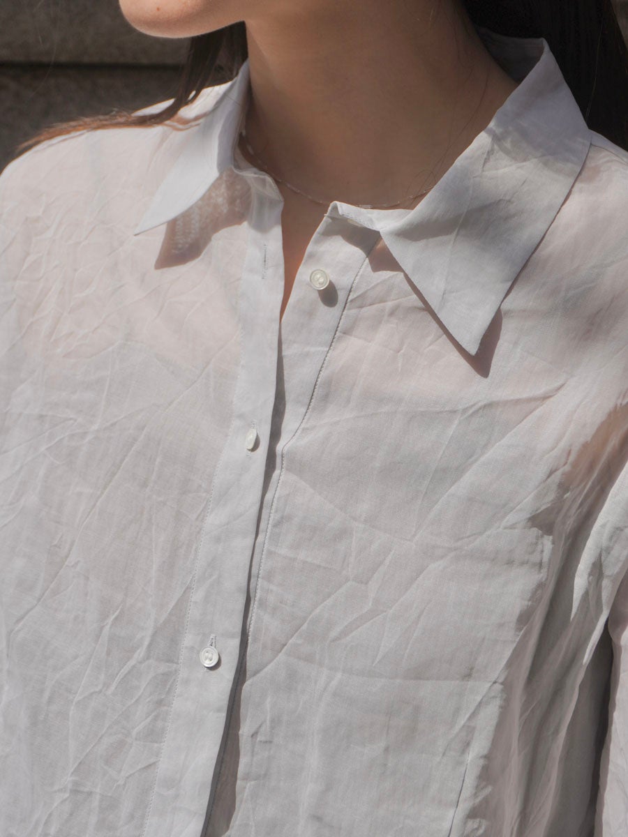 Cotton Lawn Sheer Shirt[L-GRAY] | 1LDK (ワンエルディーケー) 公式サイト