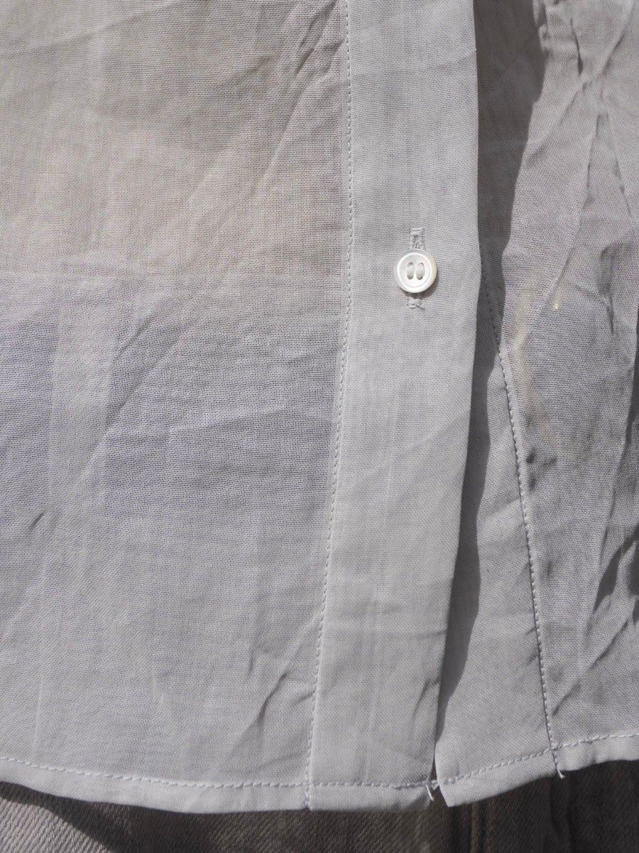 ⭐︎新品⭐︎L'Appartement Sheer Blouse グレー Cotton Lawn Sheer Shirt[L-GRAY] | 1LDK (ワンエルディーケー) 公式サイト