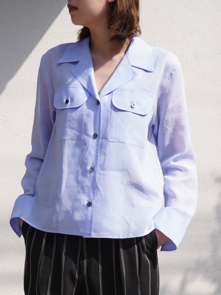 Sheer Double Pocket Shirt[Sax] | 1LDK (ワンエルディーケー) 公式サイト
