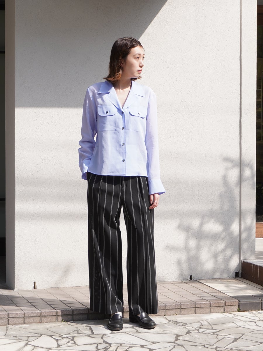Sheer Double Pocket Shirt[Sax] | 1LDK (ワンエルディーケー) 公式サイト