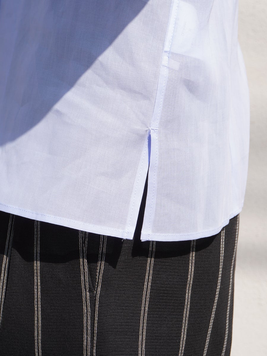 Sheer Double Pocket Shirt[Sax] | 1LDK (ワンエルディーケー) 公式サイト