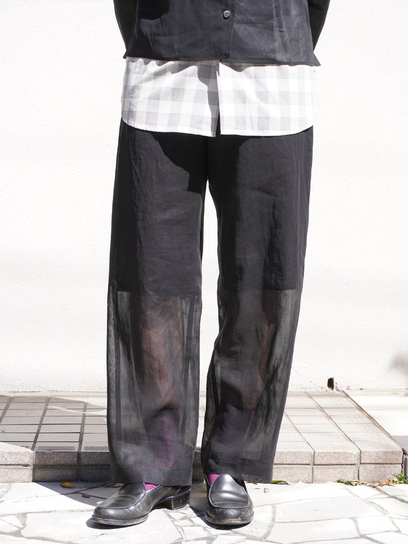Sheer Easy Pants[Black] | 1LDK (ワンエルディーケー) 公式サイト