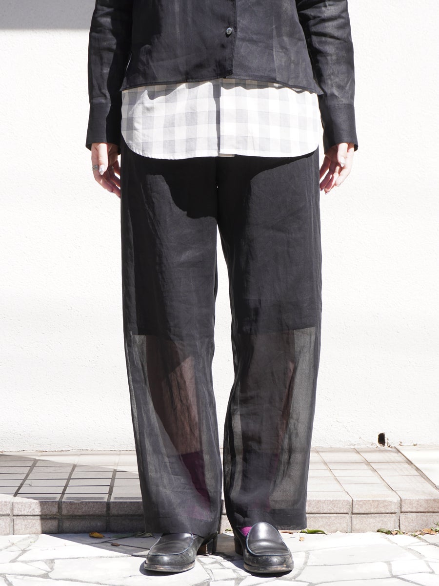 AFTERHOURSイージーパンツ easypants Black 1LDK Sheer Easy Pants[Black] | 1LDK (ワンエルディーケー) 公式サイト