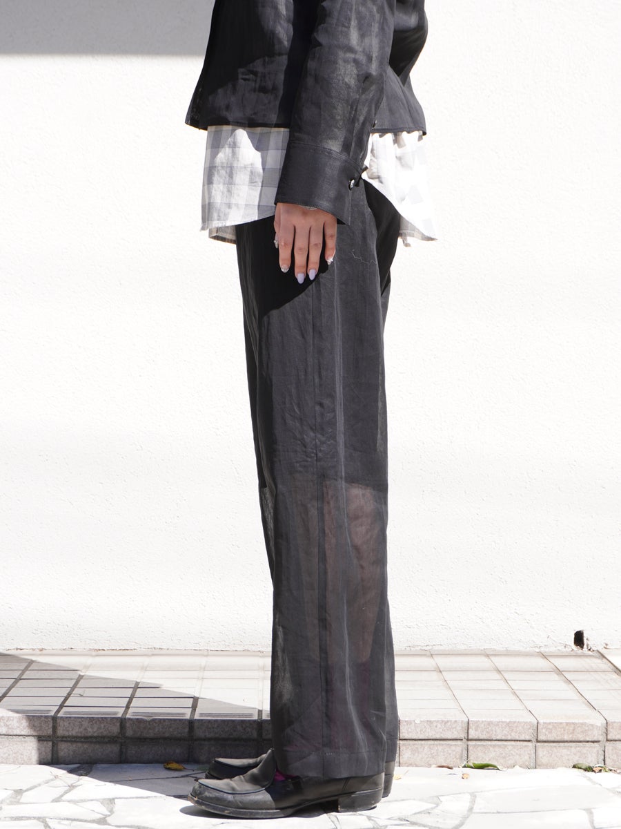 Sheer Easy Pants[Black] | 1LDK (ワンエルディーケー) 公式サイト