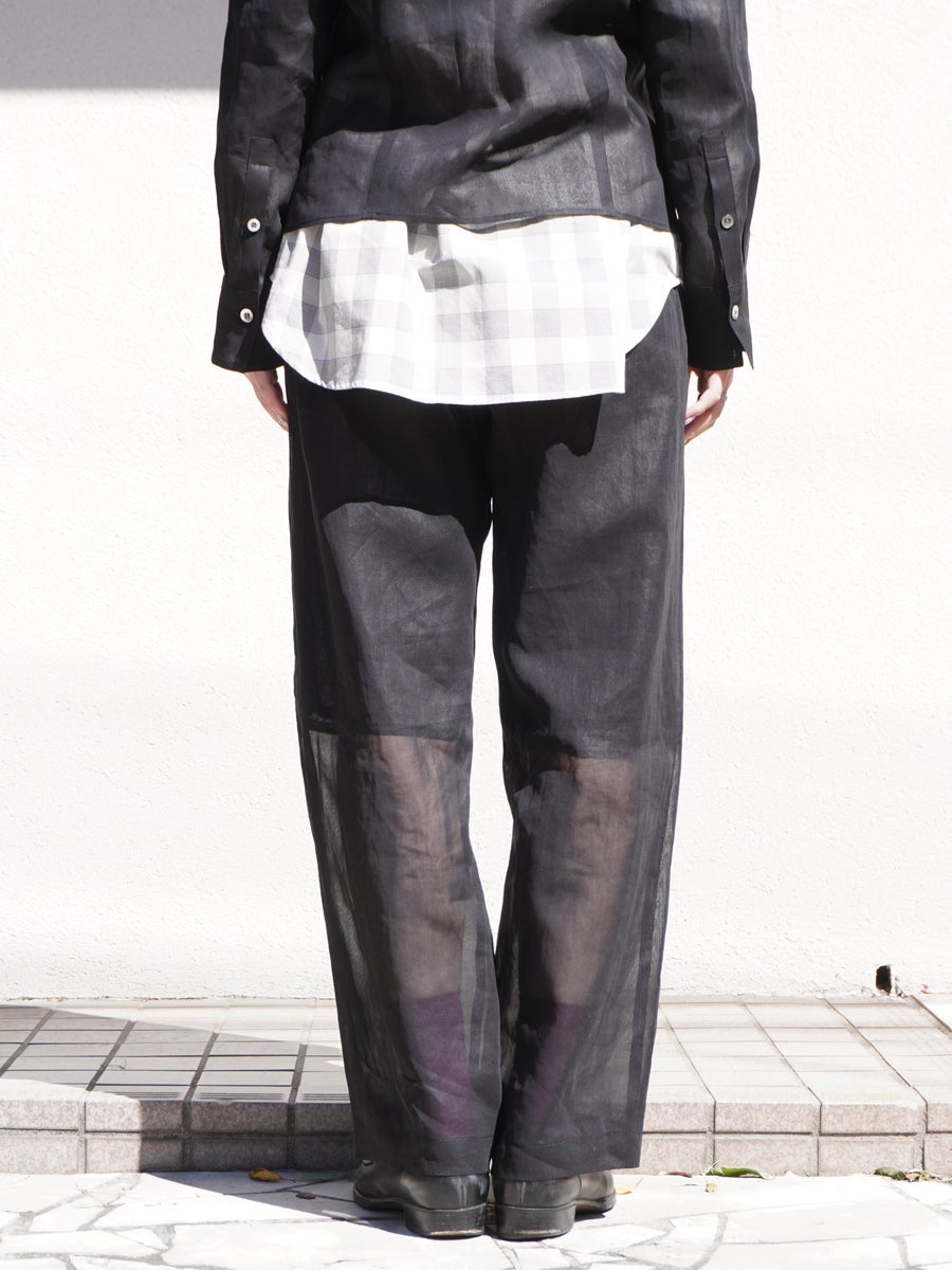 AFTERHOURSイージーパンツ easypants Black 1LDK Sheer Easy Pants[Black] | 1LDK (ワンエルディーケー) 公式サイト