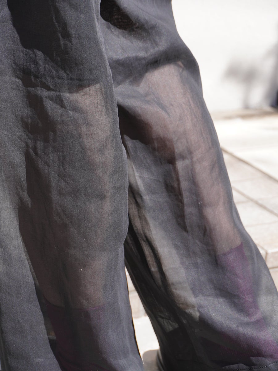 Sheer Easy Pants[Black] | 1LDK (ワンエルディーケー) 公式サイト