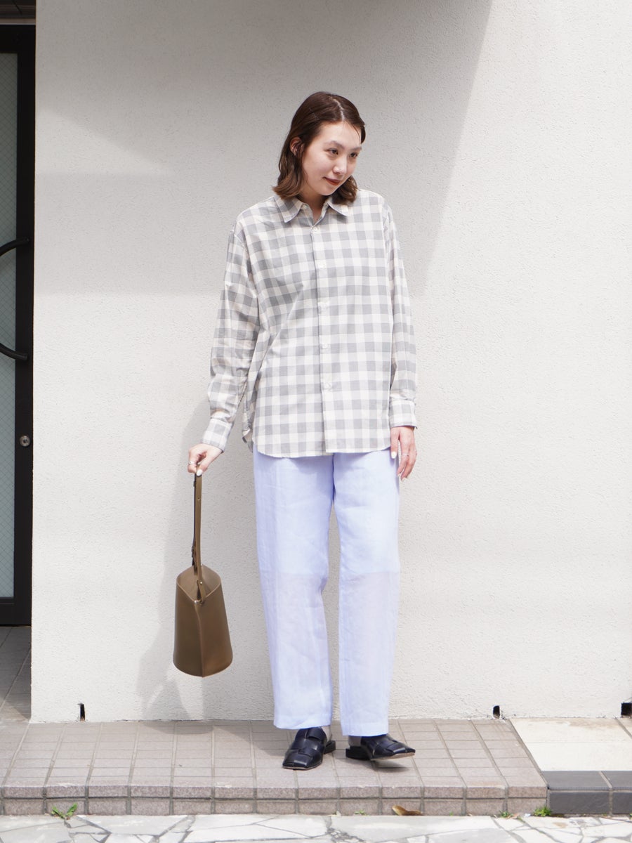 パンツ 25 SAX Sheer Easy Pants[Sax] | 1LDK (ワンエルディーケー) 公式サイト