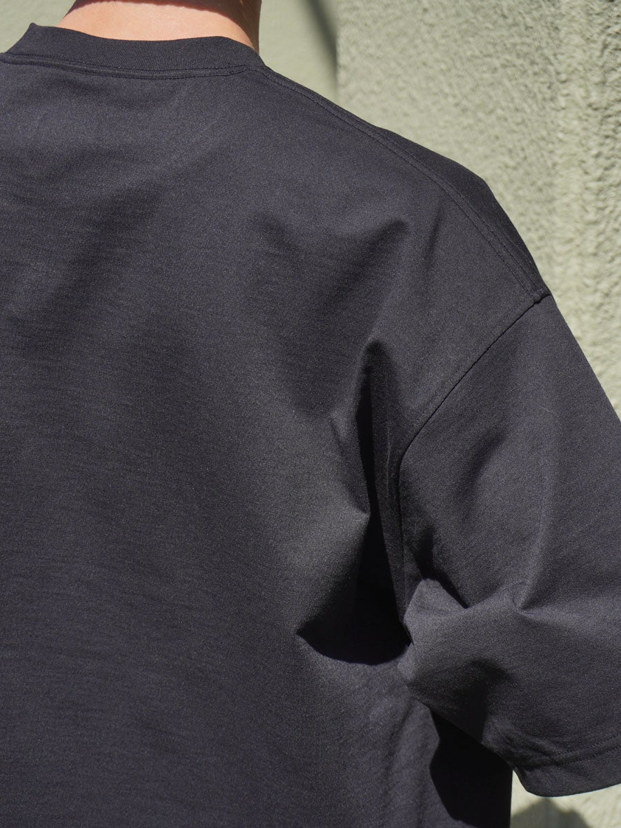 MENS】TECH DRAWSTRING S/S TEE[BLACK] | 1LDK (ワンエルディーケー