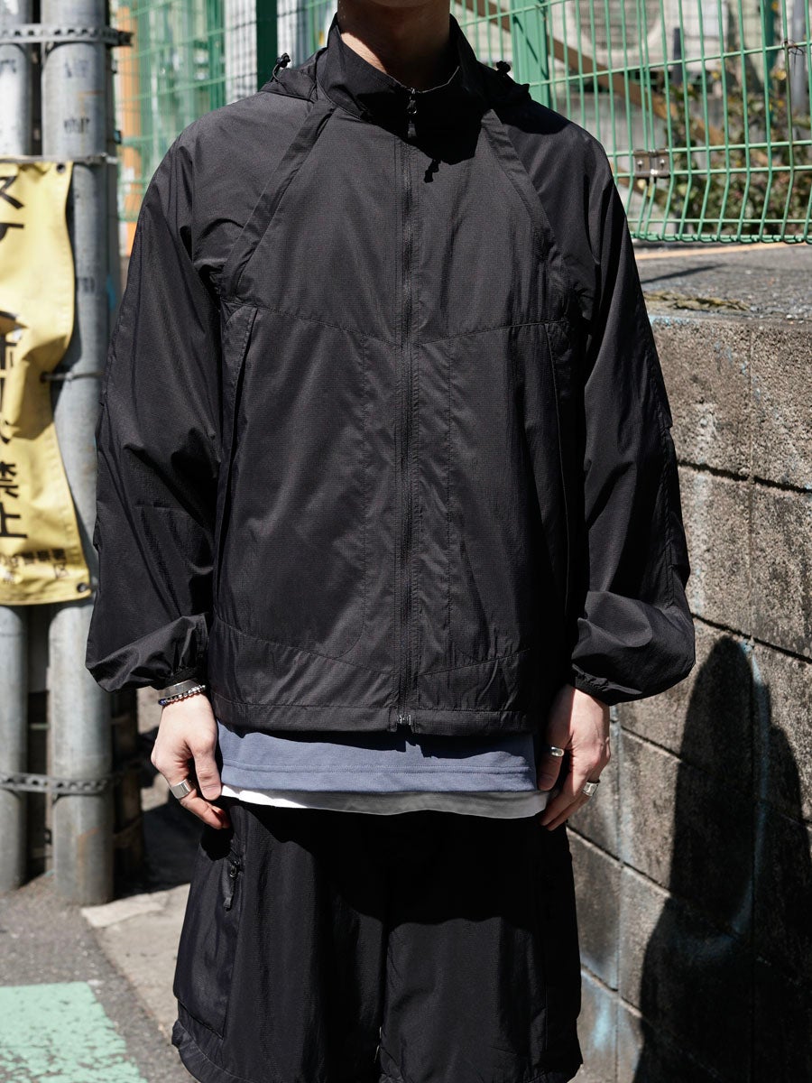 MENS】TECH PERTEX® RUN-GUN 2WAY PARKA[BLACK] | 1LDK (ワンエル