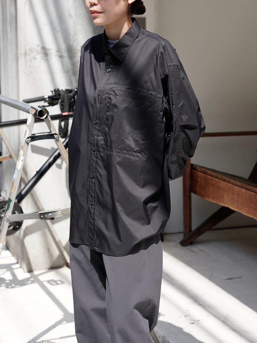 WOMENS】TECH PERTEX® TRAVEL SHIRT[BLACK] | 1LDK (ワンエル