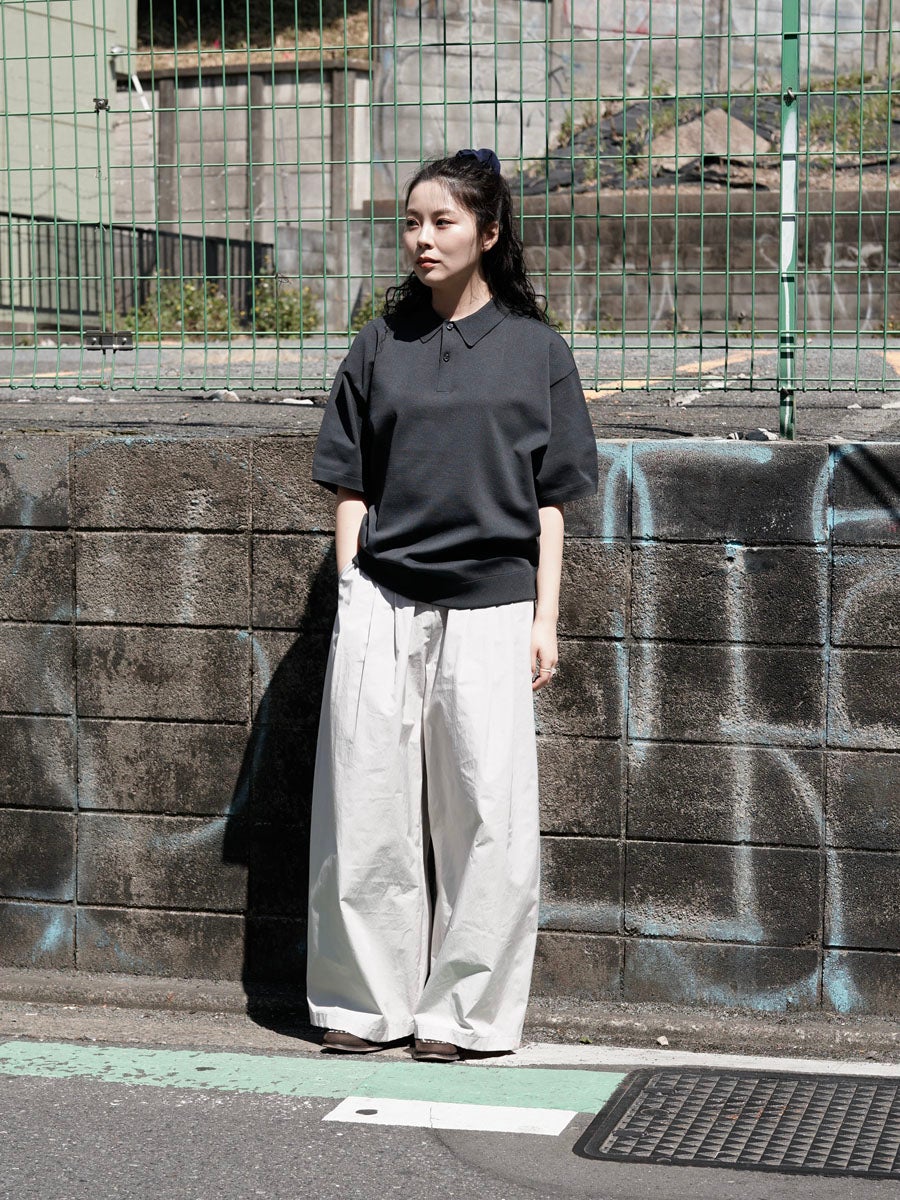 WOMENS】TECH KNIT POLO S/S[BLACK] | 1LDK (ワンエルディーケー) 公式