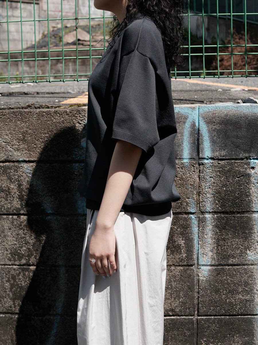 WOMENS】TECH KNIT POLO S/S[BLACK] | 1LDK (ワンエルディーケー) 公式
