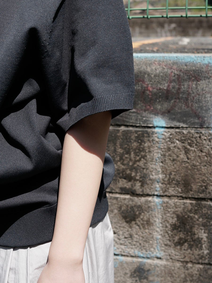 WOMENS】TECH KNIT POLO S/S[BLACK] | 1LDK (ワンエルディーケー) 公式
