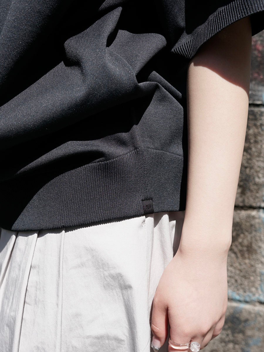 WOMENS】TECH KNIT POLO S/S[BLACK] | 1LDK (ワンエルディーケー) 公式