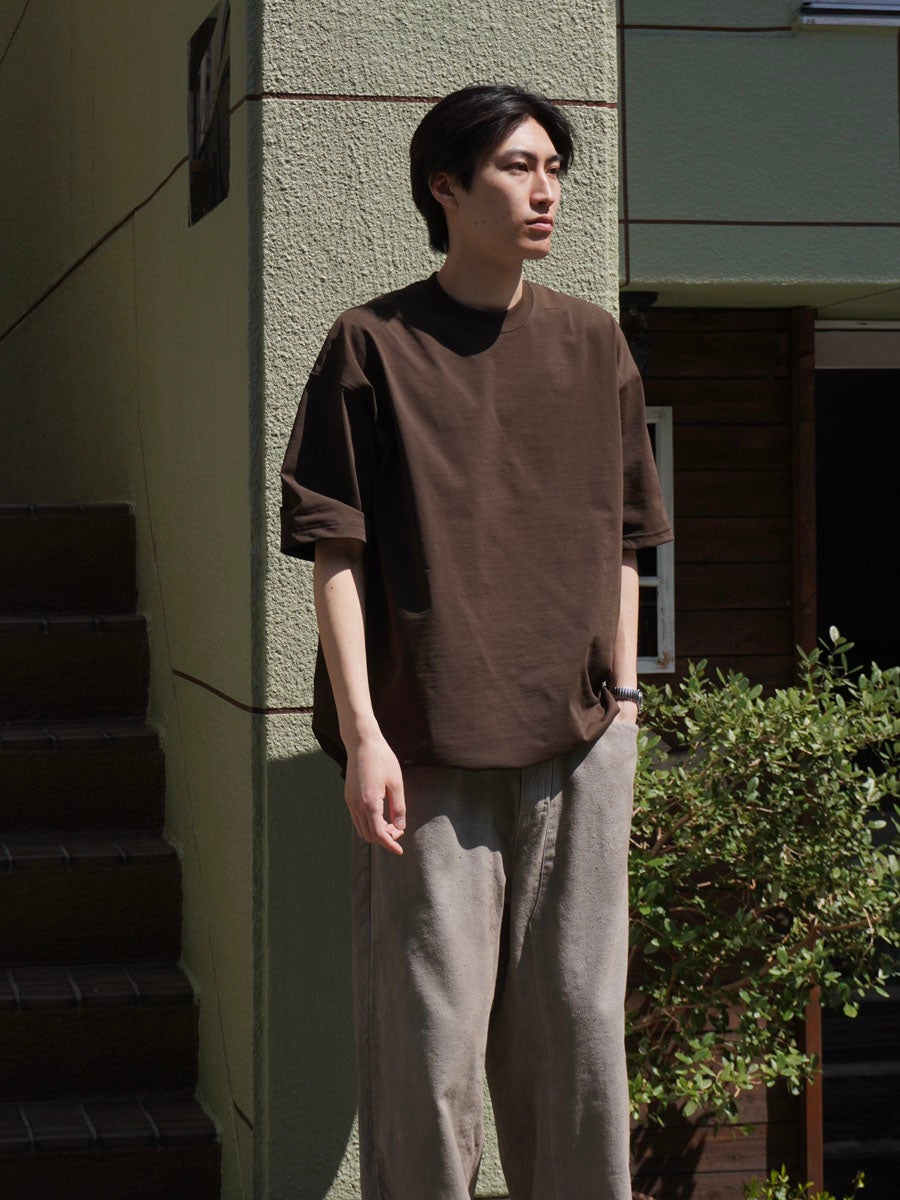 MENS】TECH DRAWSTRING S/S TEE[D.BROWN] | 1LDK (ワンエルディーケー