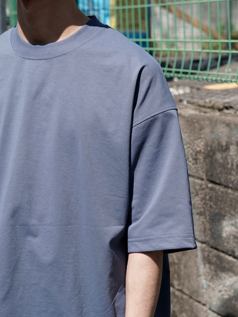 MENS】TECH DRAWSTRING S/S TEE[SMOKE BLUE] | 1LDK (ワンエルディー