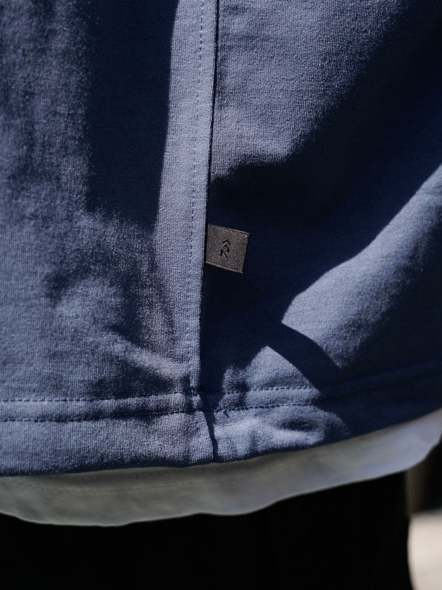MENS】TECH DRAWSTRING S/S TEE[SMOKE BLUE] | 1LDK (ワンエルディー