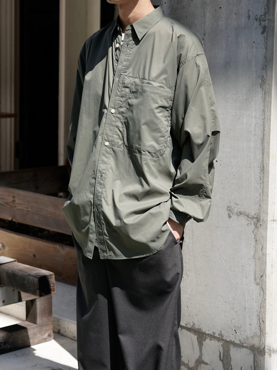MENS】TECH PERTEX® TRAVEL SHIRT[SAGE] | 1LDK (ワンエルディー
