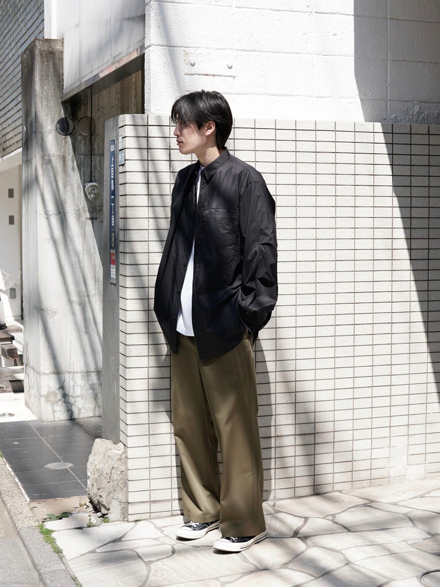 MENS】TECH PERTEX® TRAVEL SHIRT[BLACK] | 1LDK (ワンエルディー