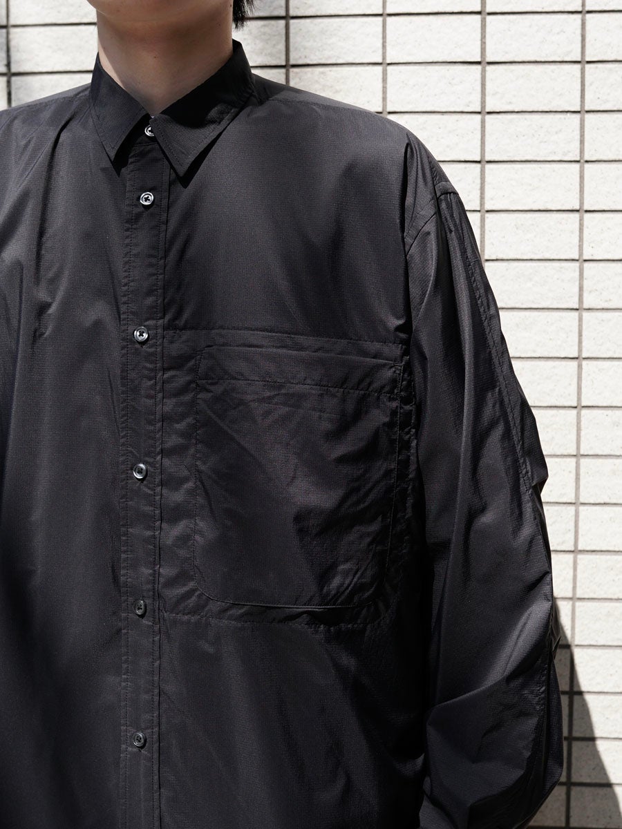 MENS】TECH PERTEX® TRAVEL SHIRT[BLACK] | 1LDK (ワンエルディー
