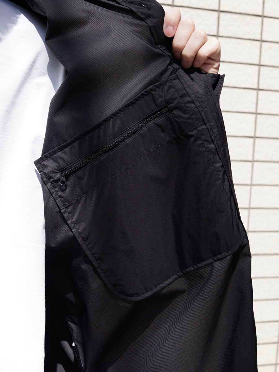 MENS】TECH PERTEX® TRAVEL SHIRT[BLACK] | 1LDK (ワンエルディー