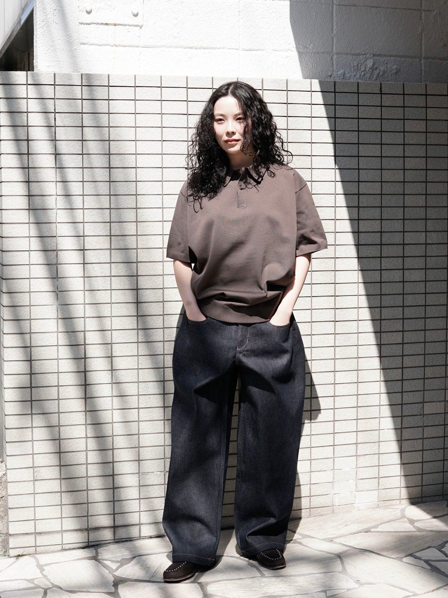 WOMENS】TECH KNIT POLO S/S[BROWN] | 1LDK (ワンエルディーケー) 公式