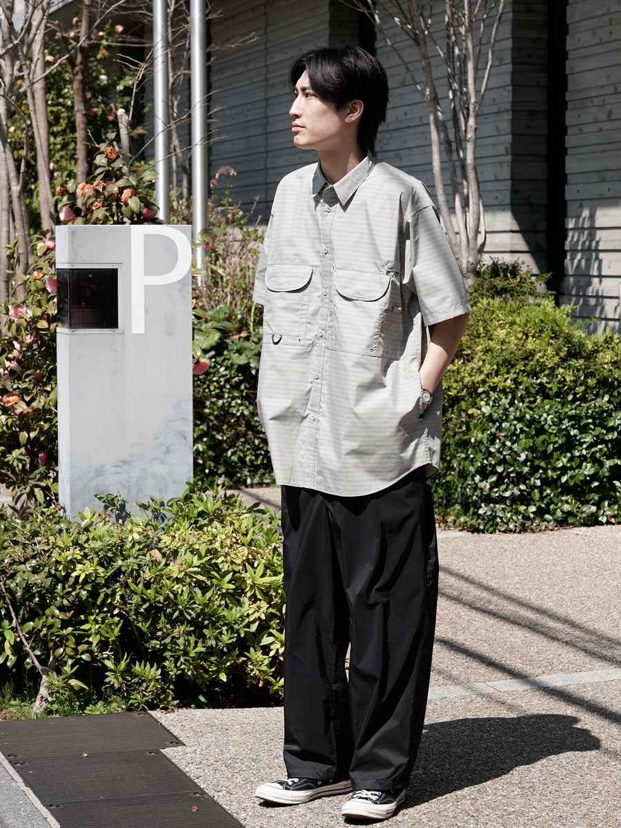 MENS】TECH FISHING SHIRT S/S SUMMER PLAID[LT.GRAY] | 1LDK (ワン
