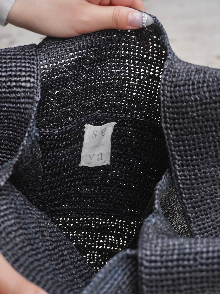MEDIUM RAFFIA BAG[BLACK] | 1LDK (ワンエルディーケー) 公式サイト
