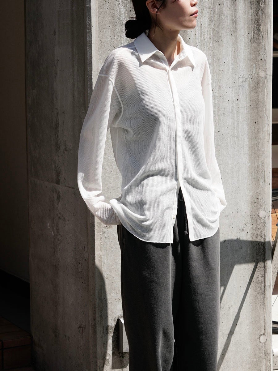 I DA LONDON メッシュシャツ ホワイト MESH SHIRT[WHITE] | 1LDK (ワンエルディーケー) 公式サイト