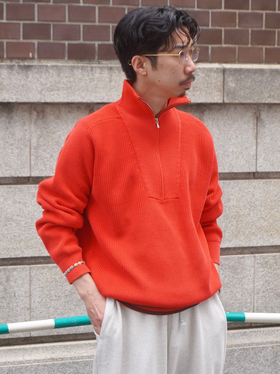 トップス knn FADED STONEWASH KN ZIP P/O[RED] | 1LDK (ワンエルディーケー) 公式サイト