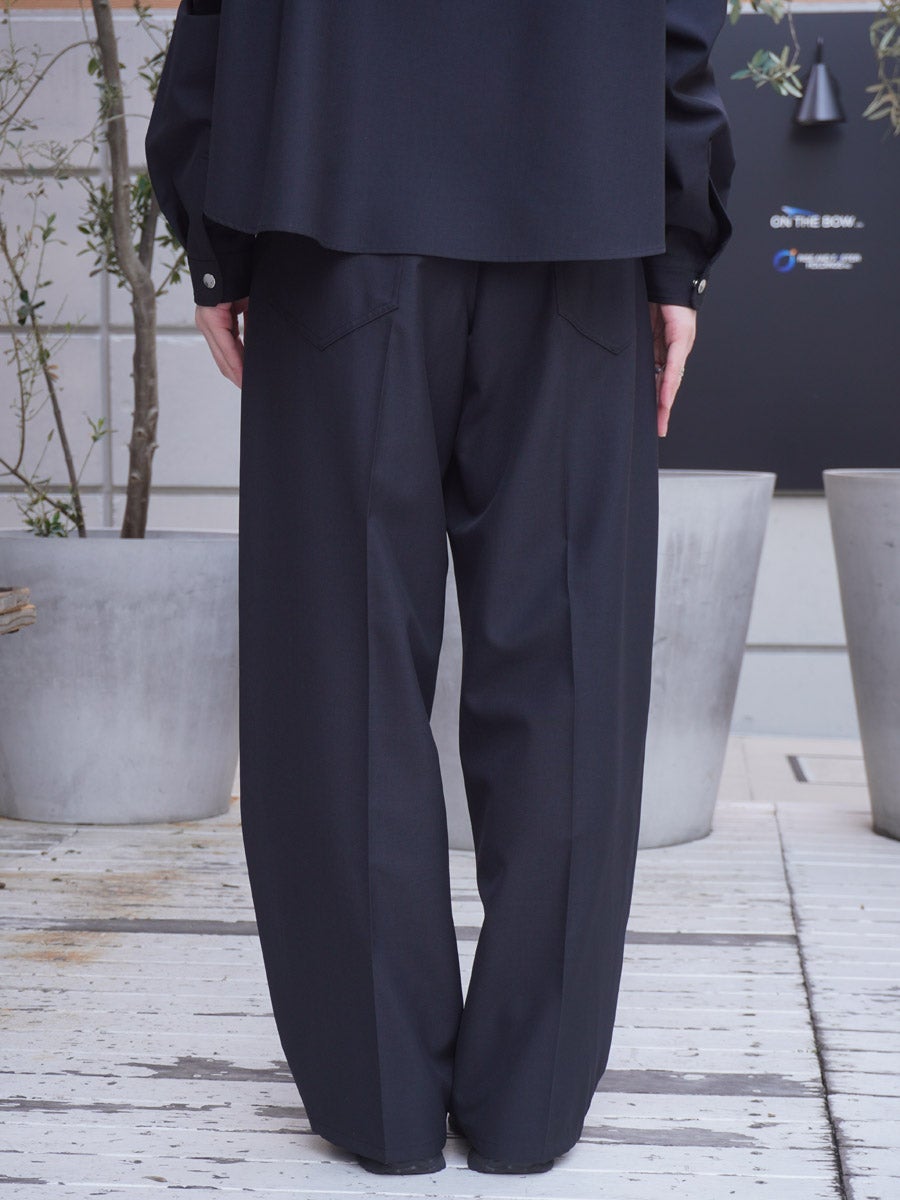 O 代官山 パンツ サイズ32 1LDK 未使用品 WOMENS】THE BELTED WIDE PANTS[BLACK] | 1LDK (ワンエルディーケー