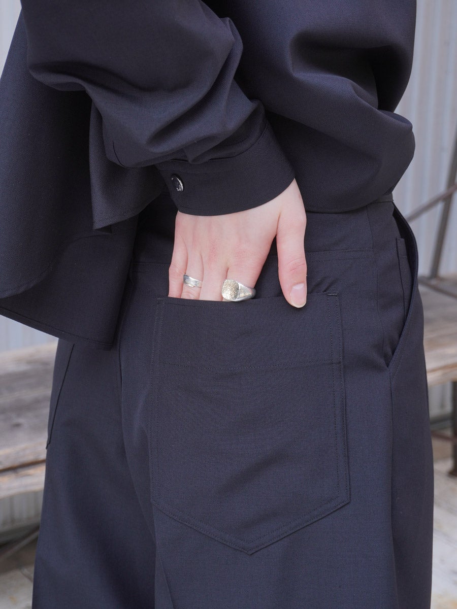 WOMENS】THE BELTED WIDE PANTS[BLACK] | 1LDK (ワンエルディーケー
