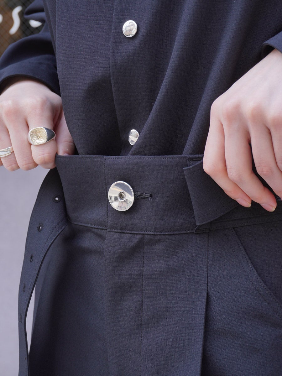 WOMENS】THE BELTED WIDE PANTS[BLACK] | 1LDK (ワンエルディーケー