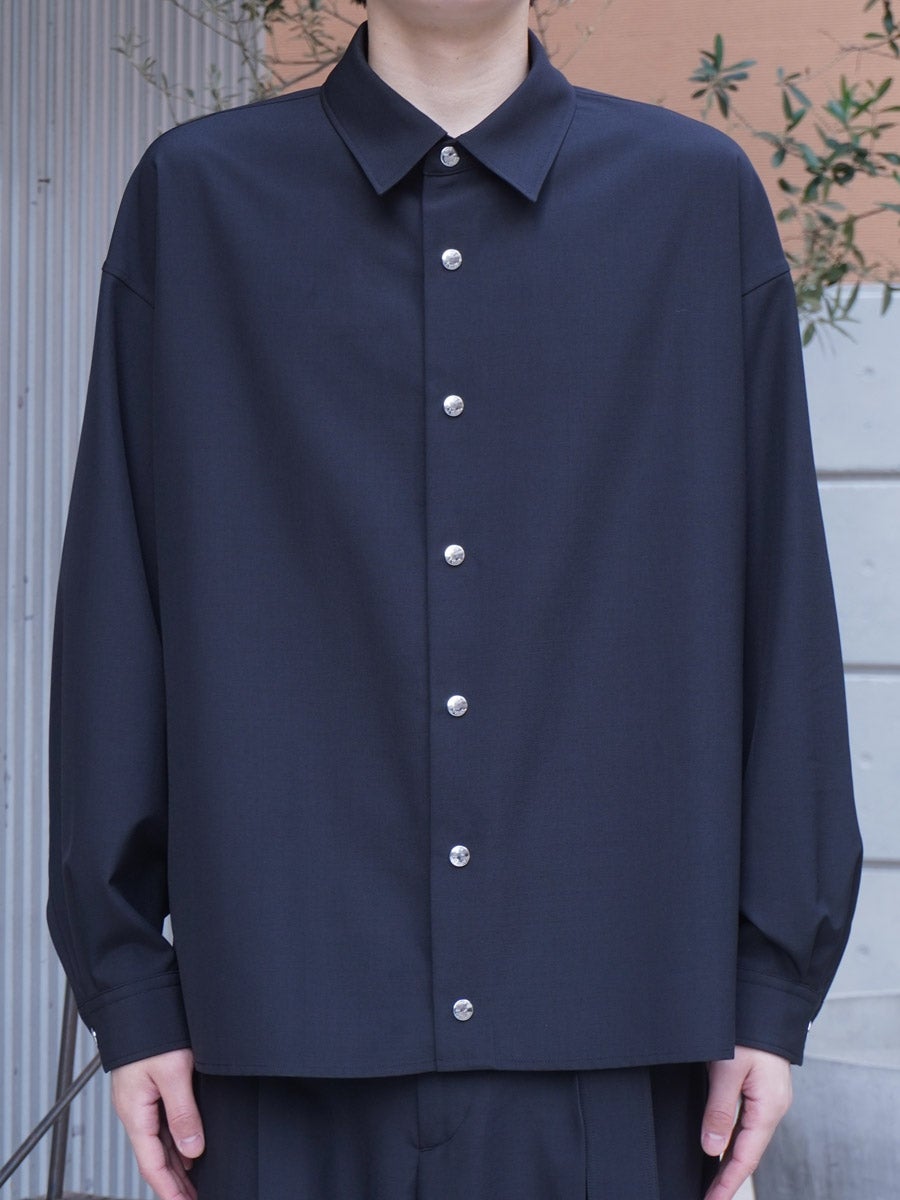 MENS】BALLOON CARDIGAN SHIRT[BLACK] | 1LDK (ワンエルディーケー