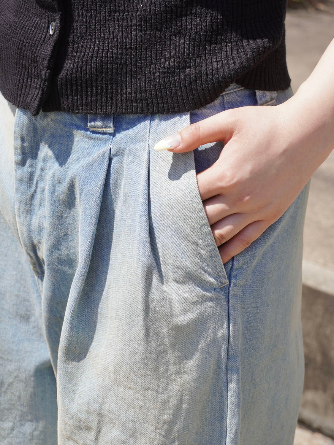 2TUCKS WIDE DENIM [VINTAGE BLUE] | 1LDK (ワンエルディーケー) 公式