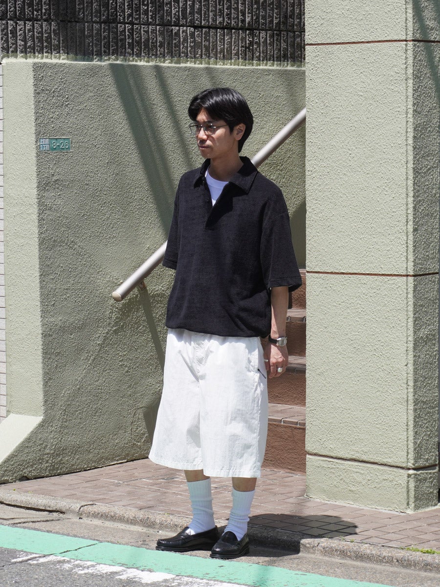 EVCON PILE POLO S/S TEE ブラック　1LDK サイズ3 PILE POLO S/S TEE[BLACK] | 1LDK (ワンエルディーケー) 公式サイト