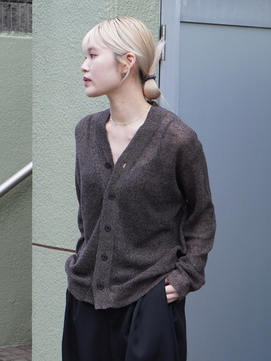 KOMOREBI CARDIGAN[INDIGO×MUD MELANGE] | 1LDK (ワンエルディーケー