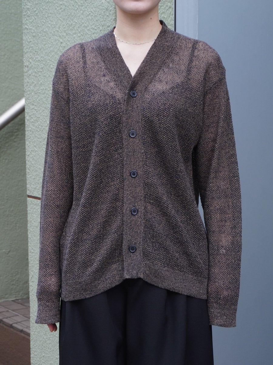 seyaコモレビカーディガン KOMOREBI CARDIGAN[INDIGO×MUD MELANGE] | 1LDK (ワンエルディーケー
