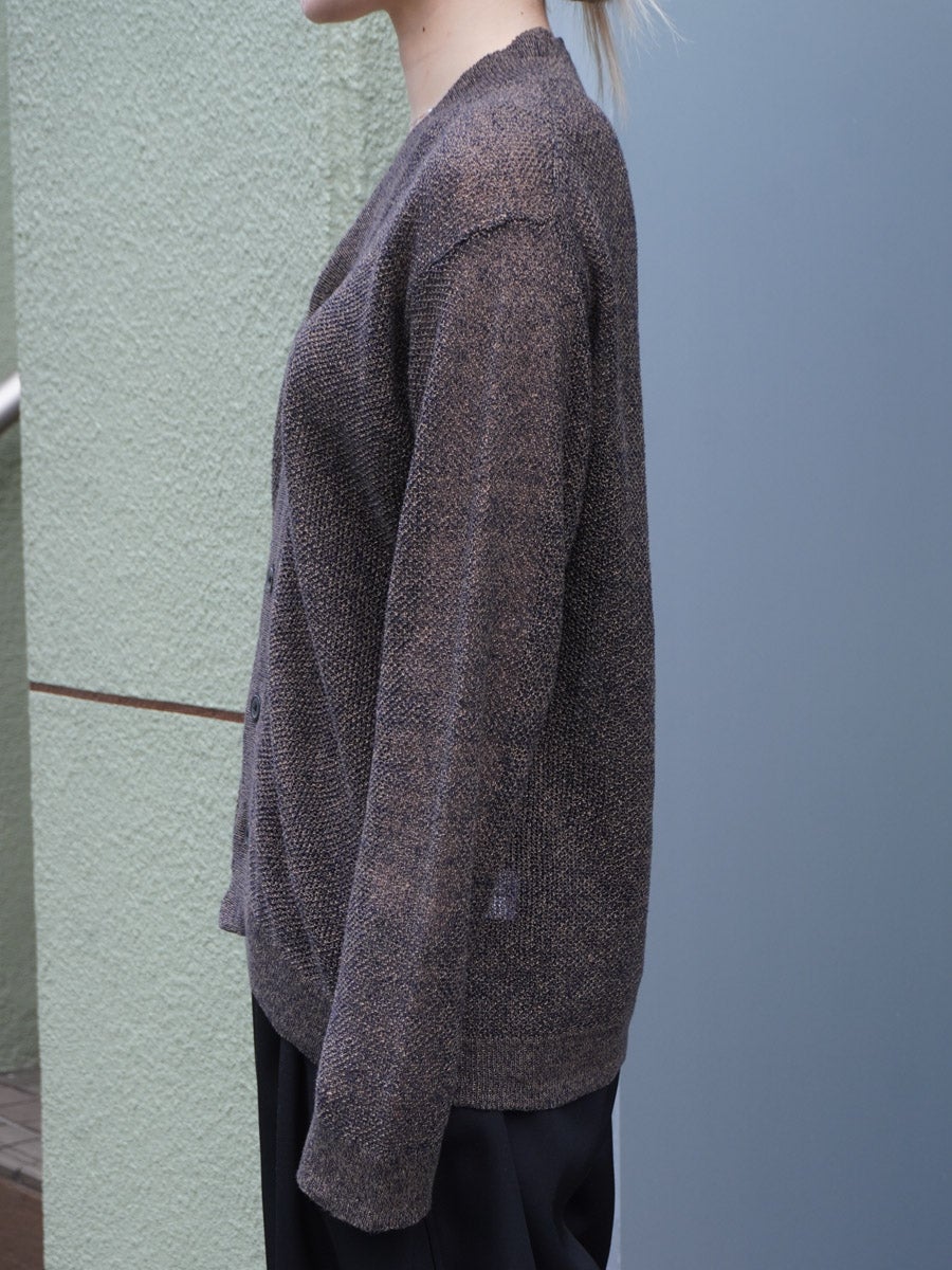 KOMOREBI CARDIGAN[INDIGO×MUD MELANGE] | 1LDK (ワンエルディーケー
