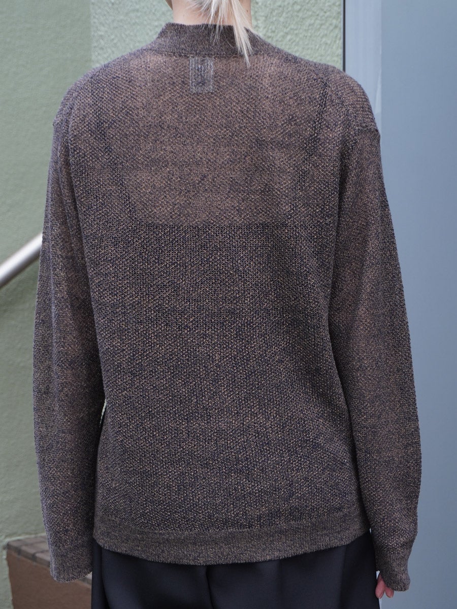 KOMOREBI CARDIGAN[INDIGO×MUD MELANGE] | 1LDK (ワンエルディーケー