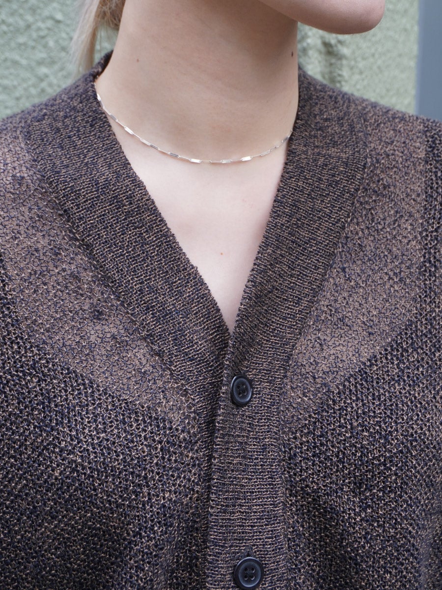 KOMOREBI CARDIGAN[INDIGO×MUD MELANGE] | 1LDK (ワンエルディーケー