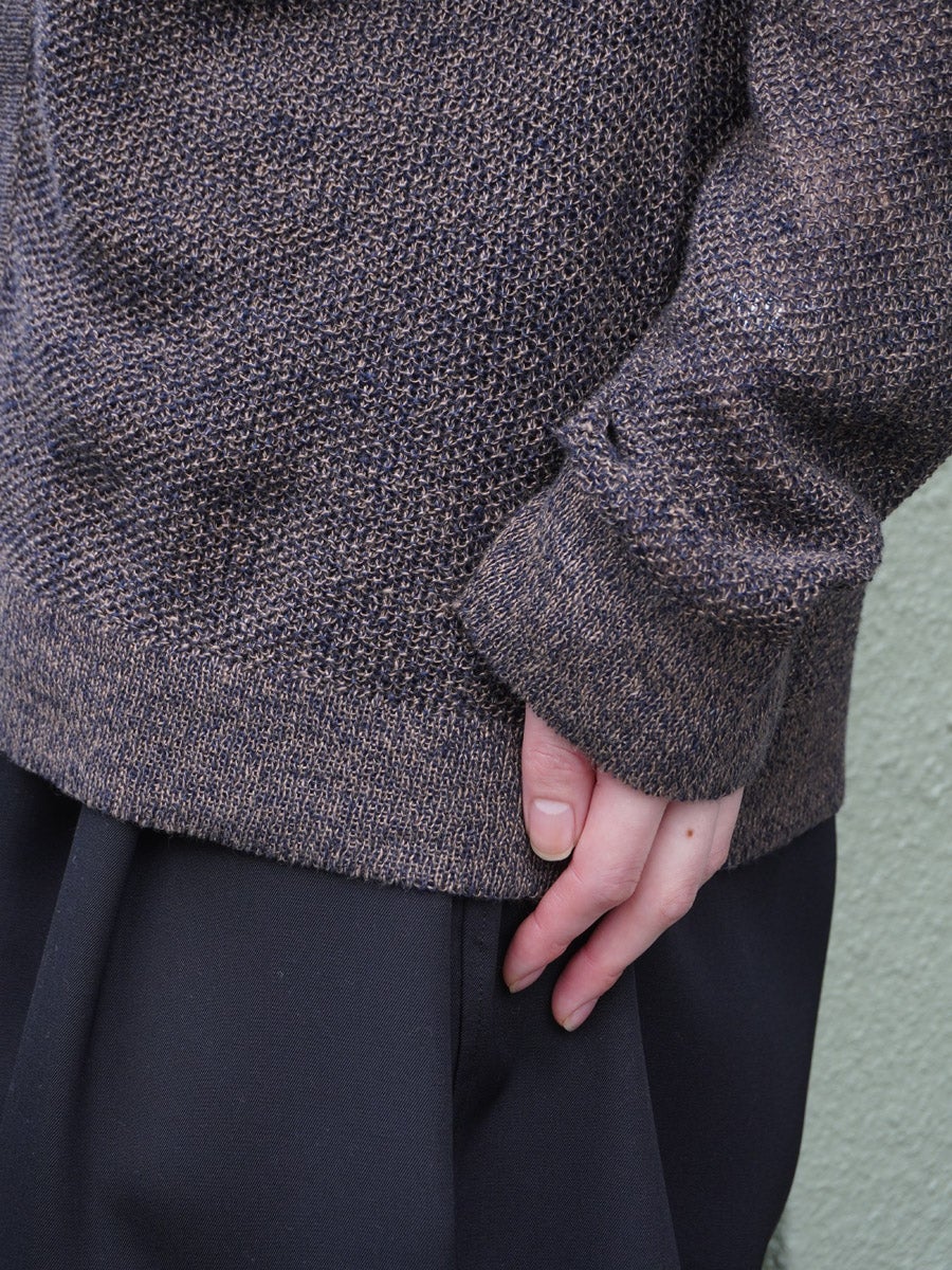 KOMOREBI CARDIGAN[INDIGO×MUD MELANGE] | 1LDK (ワンエルディーケー