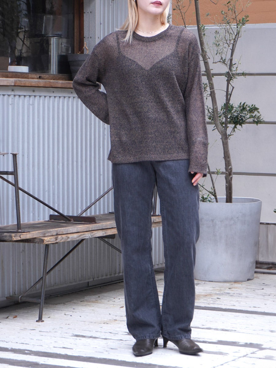 KOMOREBI SWEATER[INDIGO×MUD MELANGE] | 1LDK (ワンエルディーケー
