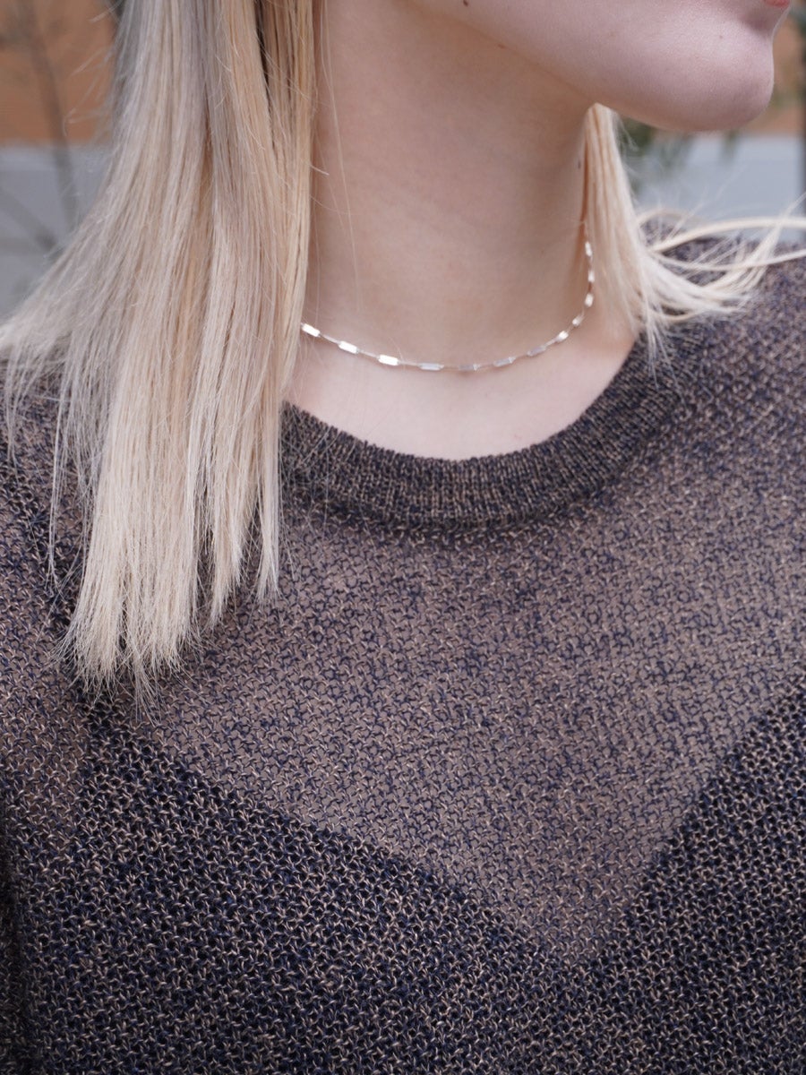 KOMOREBI SWEATER[INDIGO×MUD MELANGE] | 1LDK (ワンエルディーケー